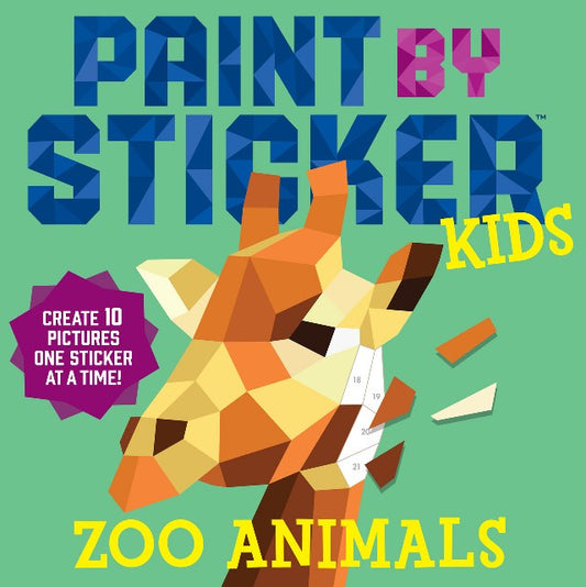 Paint by Sticker Kids Zoo Animals